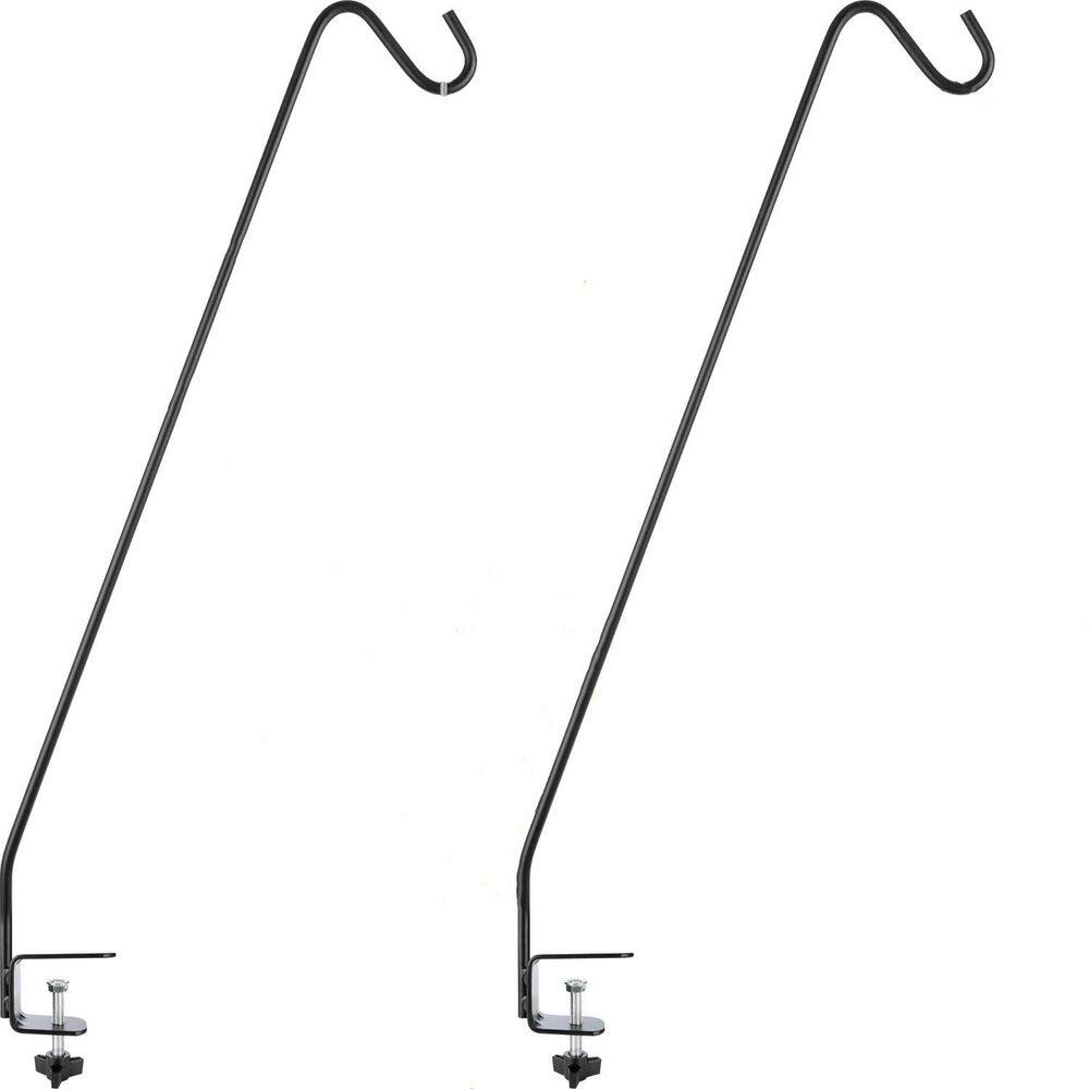 30 in. Metal Shepherds Hooks for Outdoor, Non-Slip Clamp Deck Hanger for Railing price history on PriceWatchPro
