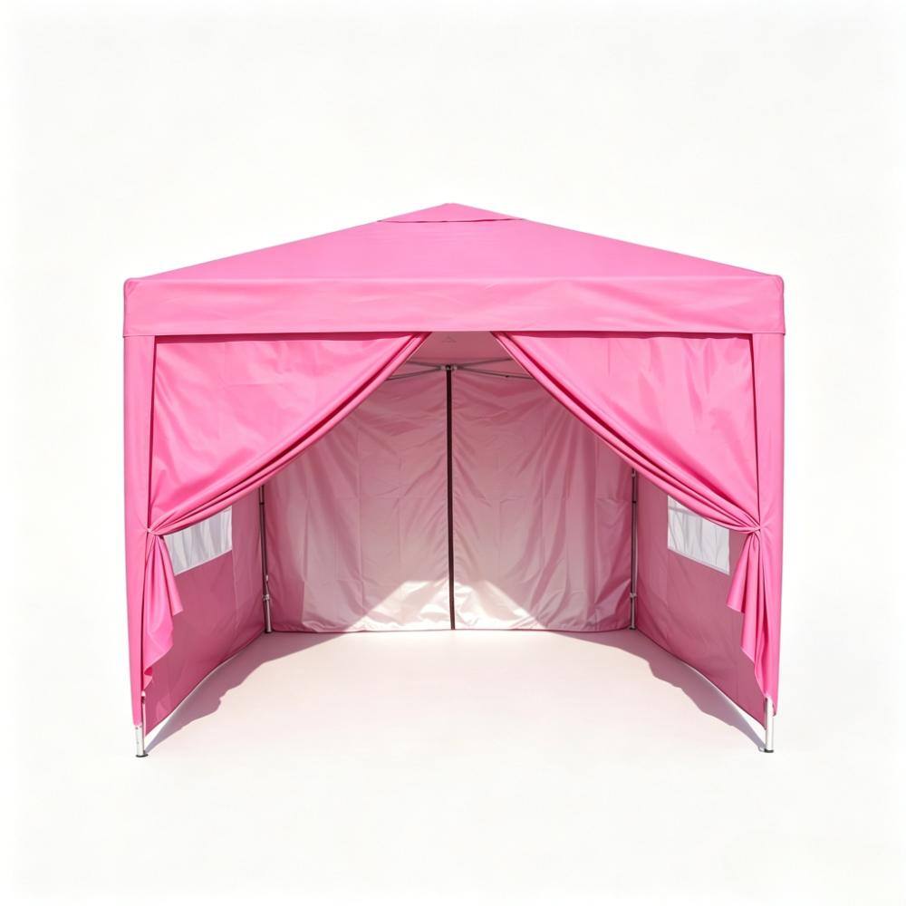 10x10FT Magenta Pop Up Outdoor Gazebo Canopy Tent Equipped with Window Sidewalls Sand Weight Bags Carry Bag price history on PriceWatchPro