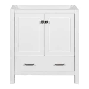 30 in. Bath Vanity Cabinet without Top in White Unassembled