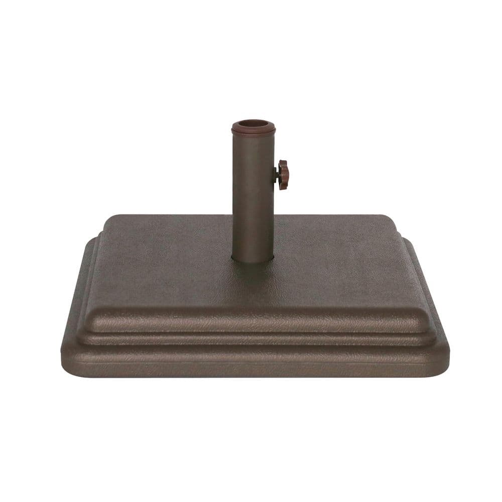 16.48 in. 40 lb. Steel Patio Umbrella Base in Bronze for Use w/ Table Accommodates 1 in.-1.5 in. Pole Sizes for Outdoor price history on PriceWatchPro