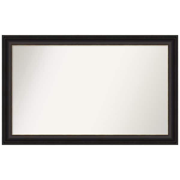 Amanti Art Trio Oil Rubbed Bronze 42.5 in. x 26.5 in. Custom Non-Beveled Recycled Polystyrene Framed Bathroom Vanity Wall Mirror