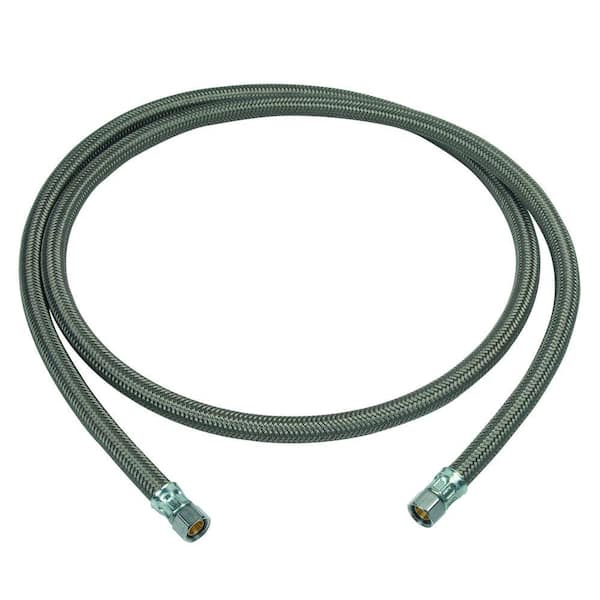 BrassCraft 3/8 in. Compression x 3/8 in. Compression x 72 in. Braided  Polymer Dishwasher Supply Line B1-72DW F - The Home Depot