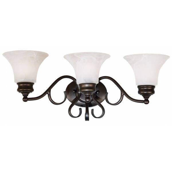 Kenroy Home Wynwood 3-Light Burnished Bronze Wall Vanity