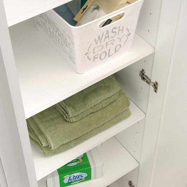 Sauder Home Plus Single Door Pantry Storage Cabinet White 430332 - Best Buy