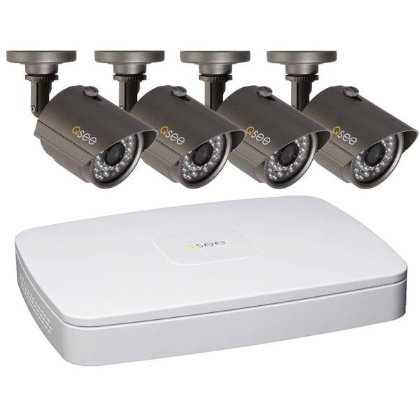 Q-SEE Premium Series 8-Channel 960H 1TB Surveillance System with (4) 900 TVL Cameras, 100 ft. Night Vision