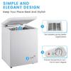 JEREMY CASS 21.06 in. W 2.8 cu. ft. Freezer Manual Defrost Chest Freezer  with Adjustable Thermostat in White FLGJPY23031802 - The Home Depot