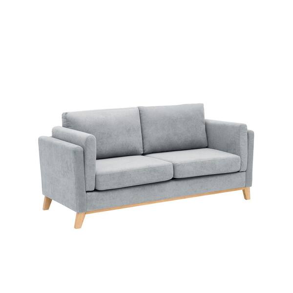 small grey 2 seater sofa