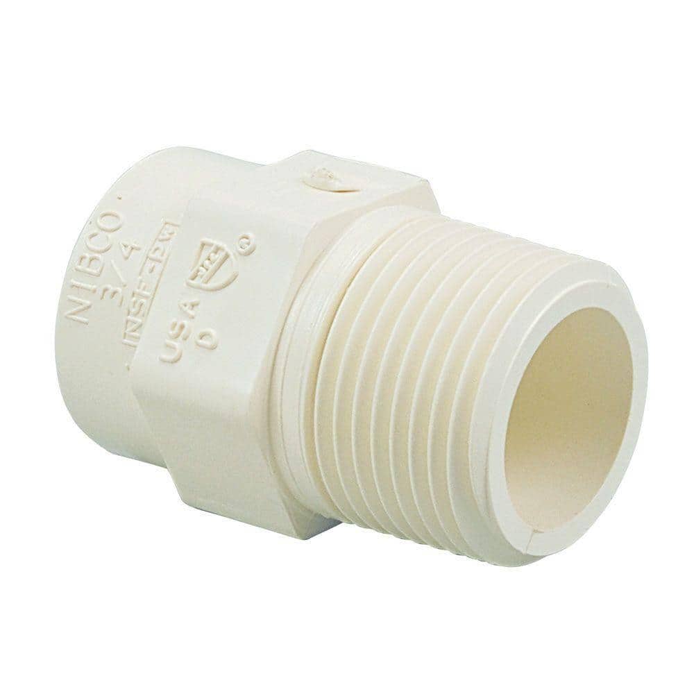 NIBCO 3/4 in. CPVC-CTS Slip x MIPT Adapter Fitting C470434 - The