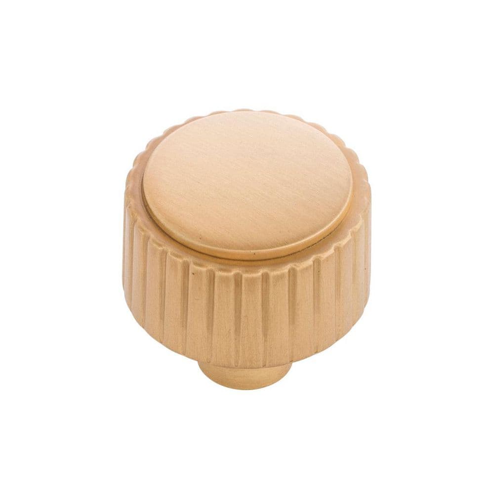 "Sinclaire Collection Knob 1-1/4 "" Diameter Cabinet Knob Brushed Golden Brass Round Cabinet Knob" price history on PriceWatchPro