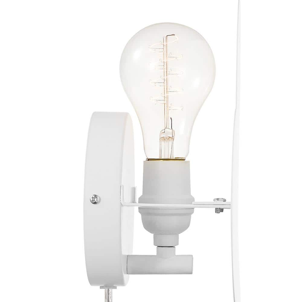 Nimbus Floating Cloud Matte White Plug-In Sconce