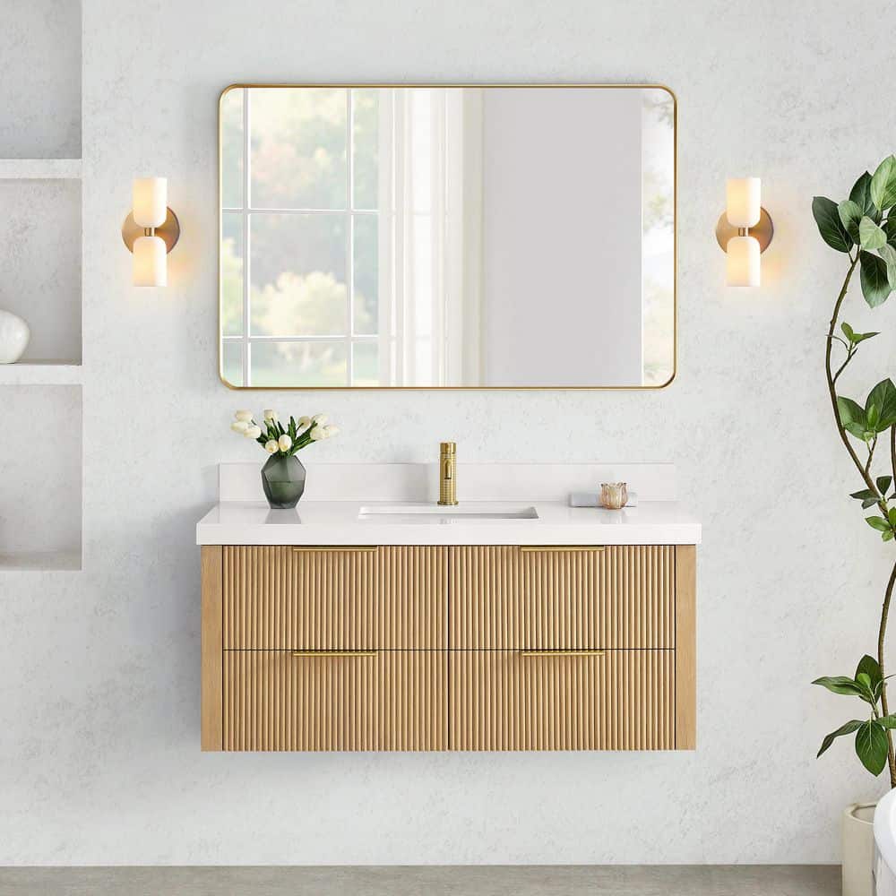 ROSWELL Barcelona 48 in.W x 22 in.D x 21.7 in.H Single Sink Bath