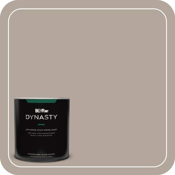 BEHR DYNASTY 1 qt. #ECC-45-1 Deer Run Semi-Gloss Enamel Interior Stain-Blocking Paint and Primer