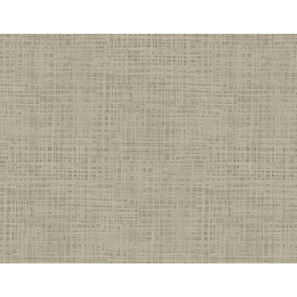 Seabrook Designs Taupe Ami Faux Paper Unpasted Wallpaper Roll (60.75 sq. ft.)