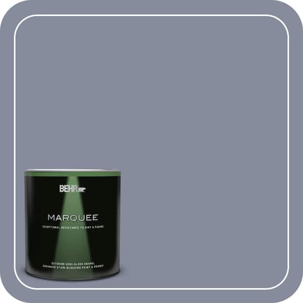 BEHR MARQUEE 1 qt. #MQ5-12 Applause Please Semi-Gloss Enamel Exterior Paint & Primer