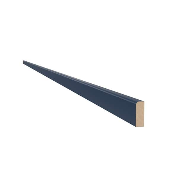 Home Decorators Collection Washington Franklin Hargrove 96 in. W x 0.25 in. D x 0.75 in. H in Vessel Blue Scribe Molding