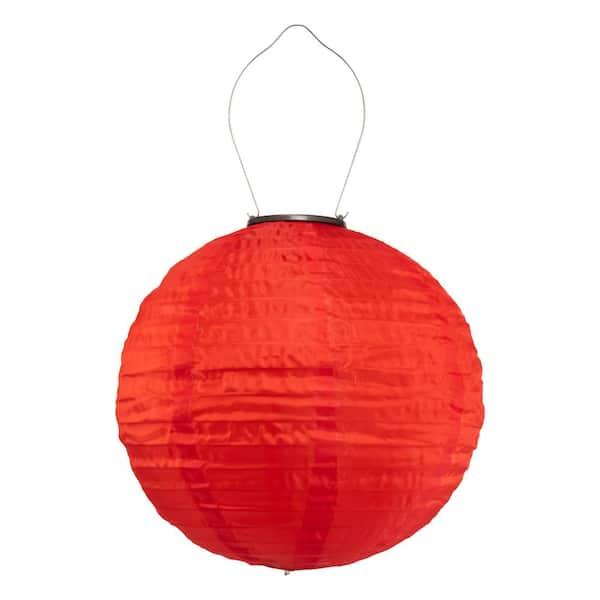 ALLSOP Soji 1-Light Original 12 in. Warm Red Round Integrated LED ...