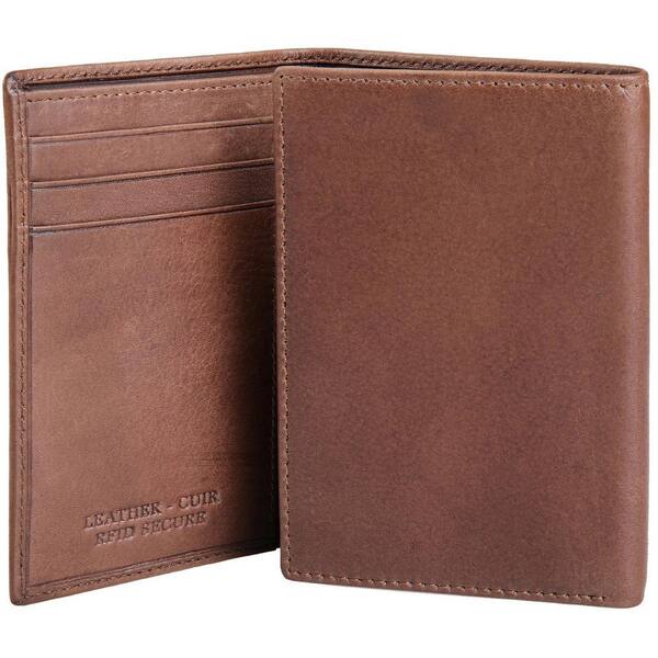 Mancini Bellagio Trifold Wallet – Top Grain Leather With RFID Protection For Men (Brown) - View #8