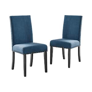 New Classic Furniture Crispin Marine Blue Polyester Upholstered Dining Chair (Set of 2)