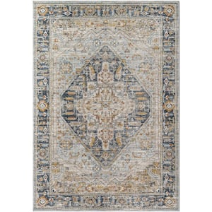 Beckham Brown/Gray Medallion 10 ft. x 14 ft. Indoor Area Rug