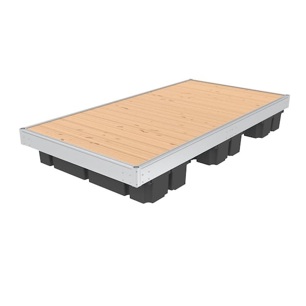 Multinautic 5 ft x 10 ft Low Freeboard Aluminum Floating Dock Kit Model ...