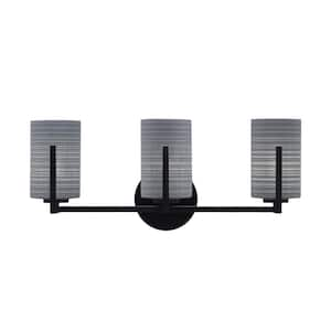 Cottonwood 21 in. 3-Light Matte Black Vanity Light