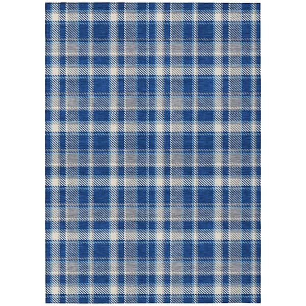 Addison Rugs Chantille ACN563 Navy 2 ft. 6 in. x 3 ft. 10 in. Machine Washable Indoor/Outdoor Geometric Area Rug