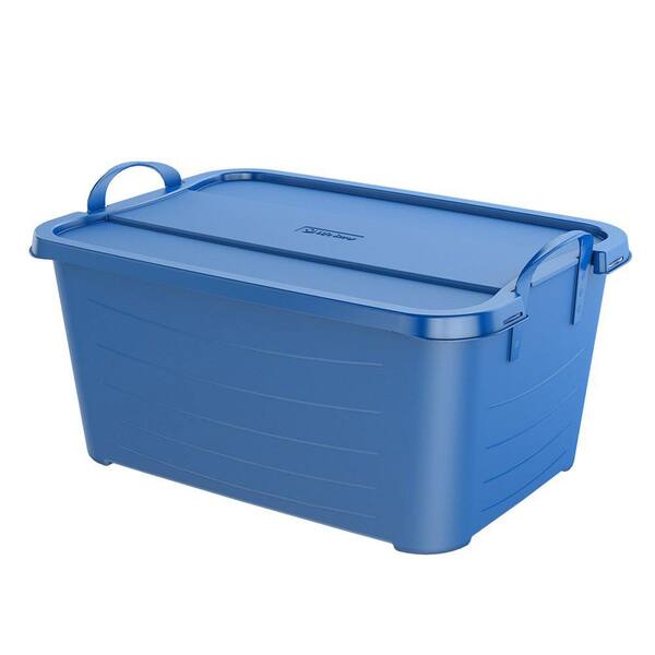 Life Story Blue Stackable Closet Organization & Storage Box Container, 55 Quart