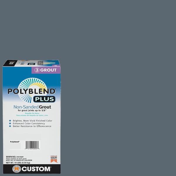Custom Building Products Polyblend Plus #645 Steel Blue 10 lb. Unsanded Grout
