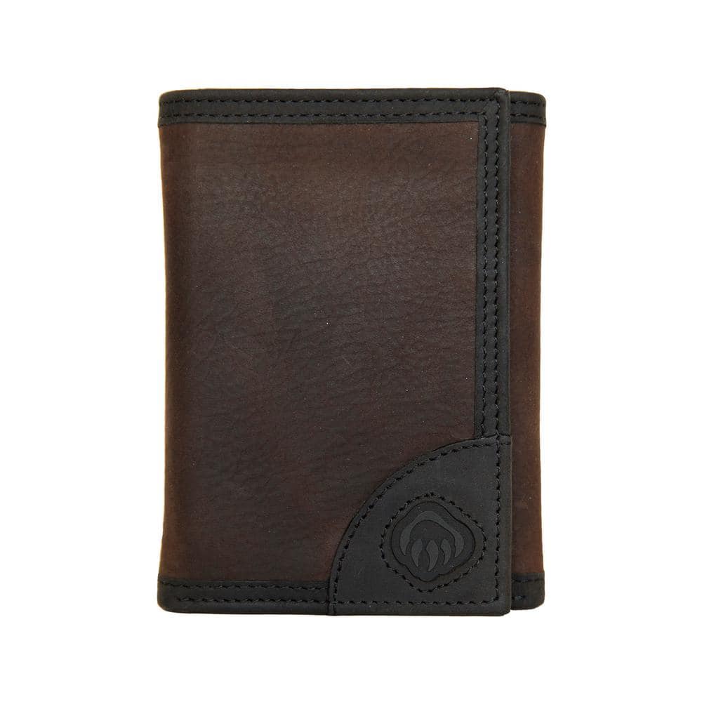 Wolverine I90 Durashocks Tumbled Full Grain Leather Trifold Wallet in