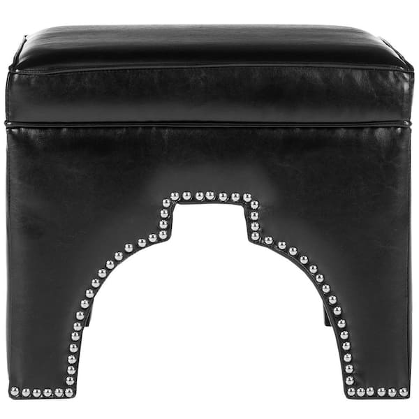 SAFAVIEH Grant Black Accent Ottoman