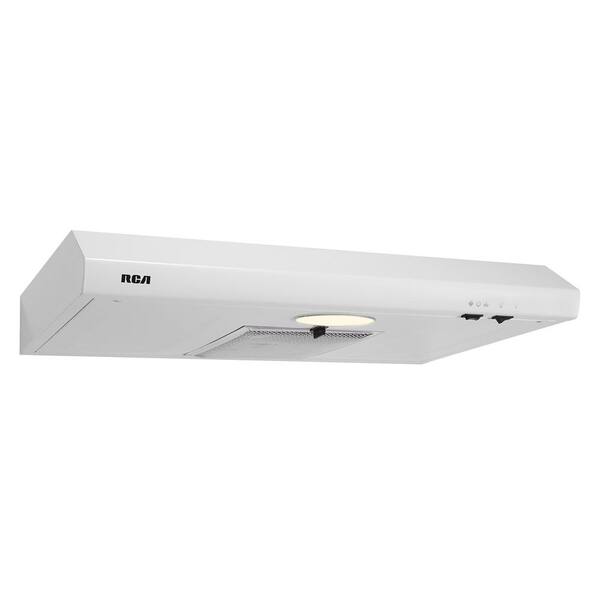 30 in. Century Collection Ductless 160 CFM Under Cabinet Range Hood, Reusable Filter, Light, White
