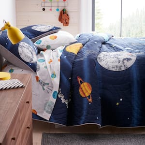 Space Travel Handcrafted Cotton Quilt