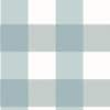 Chesapeake Amos Teal Gingham Teal Wallpaper Sample 3115-12535SAM - The ...