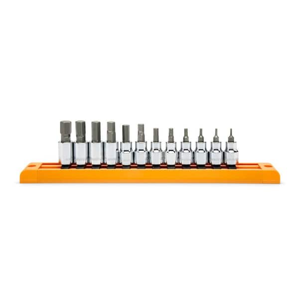 3/8 in. Drive Metric Hex Bit Socket Set (12-Piece)