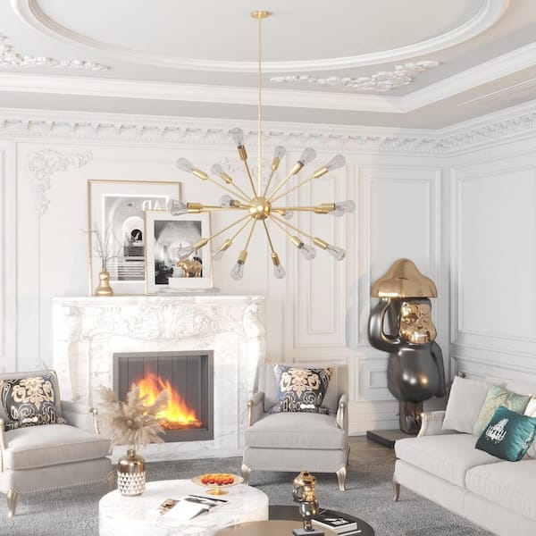 Alfa 18-Light Indoor Sputnik Chandelier