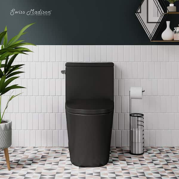 Swiss Madison Dreux 1-Piece Elongated Toilet Single Flush in Matte