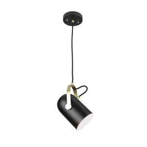 Industrial 1-Light Matt Black Pendant Directional