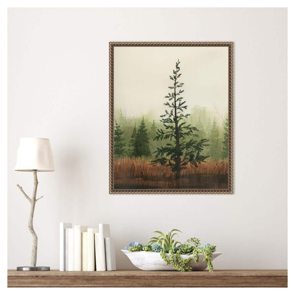 Grace Popp Young Evergreen II Bronze Framed Canvas Print