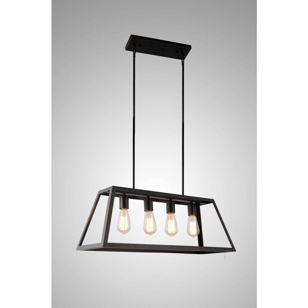 4 Light Oil Rubbed Bronze Pendant L48 OR The Home Depot   Oil Rubbed Bronze Pendant Lights L48 Or 64 1000 