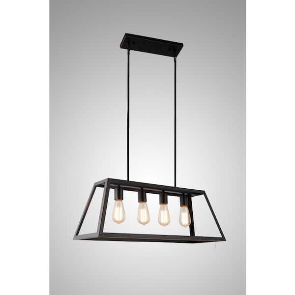 Unbranded 4-Light Oil Rubbed Bronze Pendant