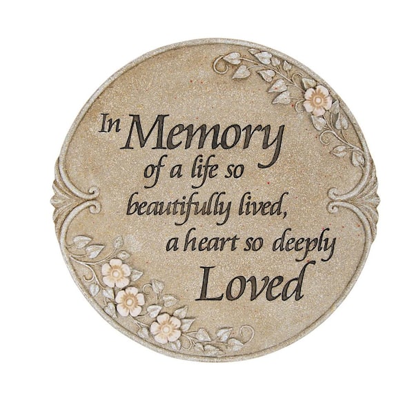 Unbranded Stone Decorative Luminous Garden Memory, Step Stone, Stepping Stone/Plaque
