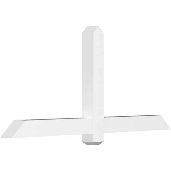 Ekena Millwork Eugene 60 in. W x 27.5 in. H x 4 in. D Signature Polyurethane Bracket