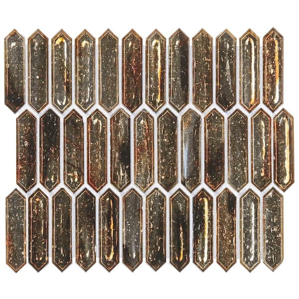 Ivy Hill Tile Fargin Dark Star Elongated Hexagon 12 in. x 10 in. x