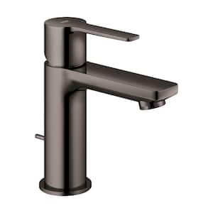 Lineare Single-Handle Single-Hole XS-Size 1.2 GPM Bathroom Faucet with Drain Assembly in Hard Graphite