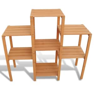 38.1 in. x 12.2 in. x 34.2 in. Wood Garden Plant Stand