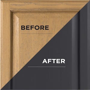 1 qt. Satin Black Interior Cabinet Paint Kit