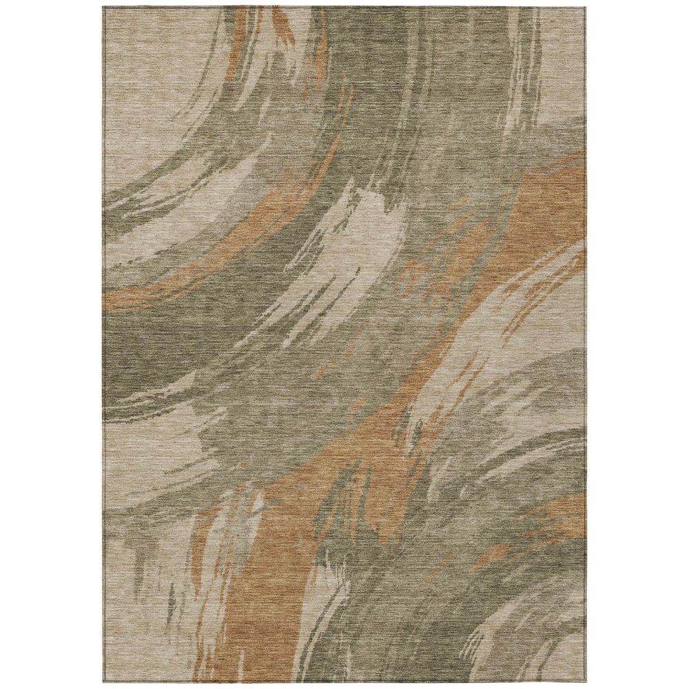 Chantille Machine Washable Indoor/Outdoor Abstract ACN2957 Gold 3 ft. x 5 ft. Area Rug price history on PriceWatchPro