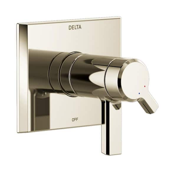 Delta Pivotal TempAssure 1-Handle Wall-Mount Valve Trim Kit in Lumicoat Polished Nickel (Valve Not Included)
