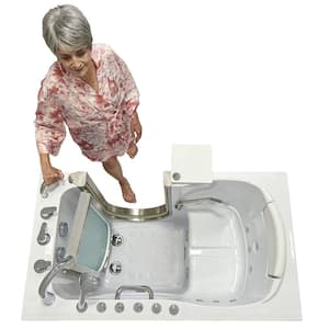 Royal 52 in. Acrylic Walk-In Whirlpool Bathtub in White, Independent Foot Massage, RHS Door, Fast Fill, 2 in. Dual Drain