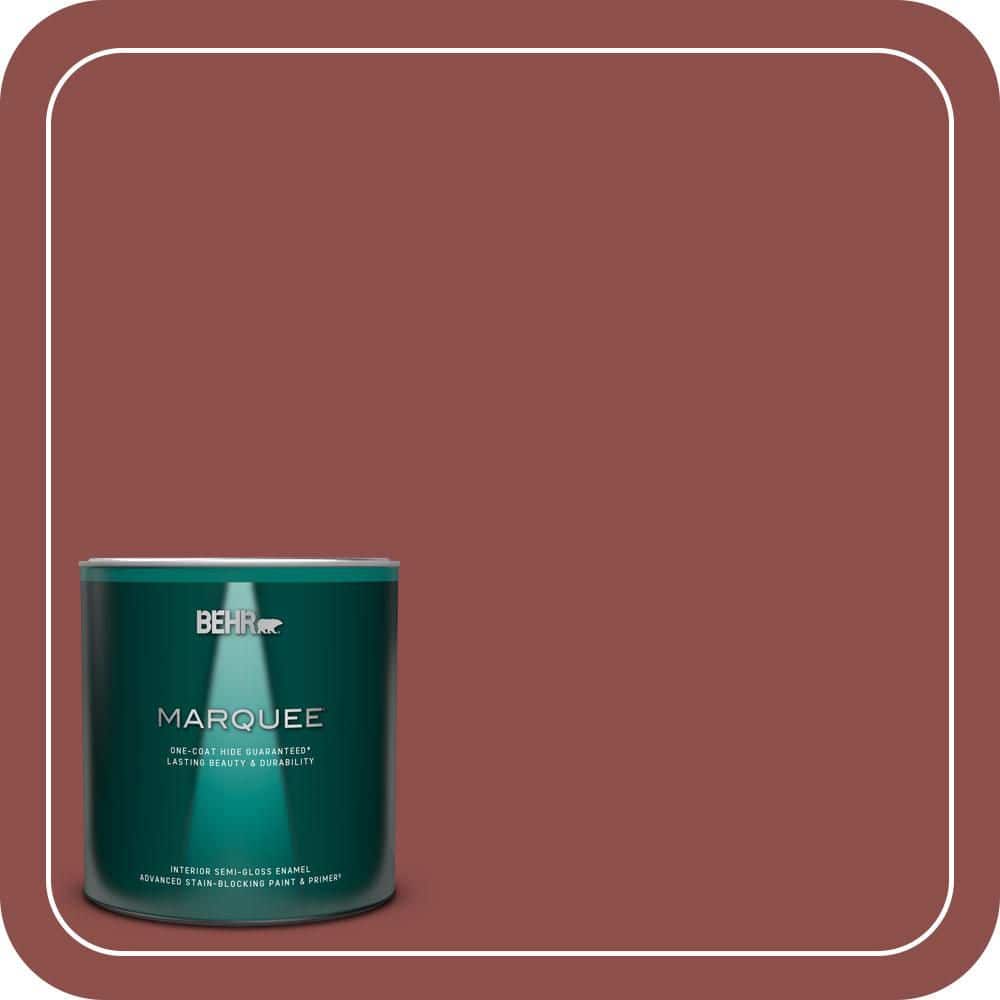 1 qt. #S140-6 Moroccan Ruby Semi-Gloss Enamel Interior Paint & Primer product image for price tracking